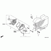 Схема вузла: Водяний насос для Honda VT750 Shadow Aero