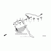 Схема узла: Боковая подножка для Honda VT750 Shadow Spirit