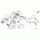 Схема вузла: Заднє крило (CBR600RR5 / 6) для Honda CBR600 CBR600RR