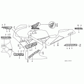 Схема вузла: Stripe / mark (VFR400R3M) для Honda VFR400