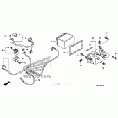 Схема вузла: Акумулятор для Honda FSC600 Silver Wing