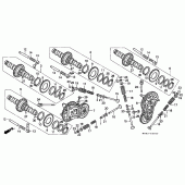 Схема вузла: Шток & Клапан для Honda VFR400