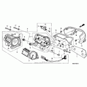 Схема узла: Спидометр (2) для Honda CB600F 599