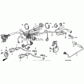 Схема вузла: Електрообладнання для Honda CMX250 Rebel