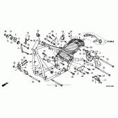 Схема вузла: Frame (3) для Honda VT1300 Fury