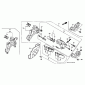 Схема вузла: Задній гальмівний супорт для Honda CR250