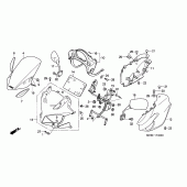 Схема вузла: Cowling comp для Honda CBF600