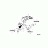Схема вузла: Label read the manual для Honda XL700V Transalp