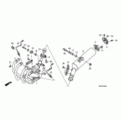 Схема вузла: Вихлопна система для Honda CB1300 Super Four