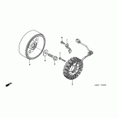 Схема вузла: Генератор (CBF600S6 / SA6 / N6 / NA6) для Honda CBF600