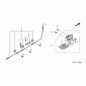 Схема узла: Parking brake rod knob для Honda FJS600 Silver Wing