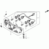 Схема узла: Задний фонарь (Стоп-сигнал) для Honda ST1100 Pan-European