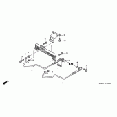 Схема узла: Масляный охладитель для Honda VFR800 VFR