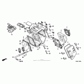 Схема узла: Воздушный фильтр для Honda CRF125 CRF125FB