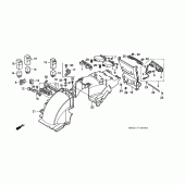 Схема вузла: Заднє крило для Honda GL1500 Gold Wing Special Edition