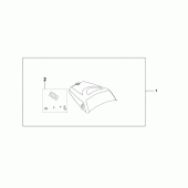 Схема вузла: Заглушка сидіння (* nha12m *) для Honda CBF1000