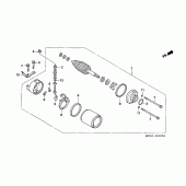 Схема узла: Стартер электрический для Honda CBR1000 CBR1000RR Fireblade