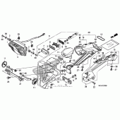 Схема вузла: Taillight (1) для Honda CBR1000 CBR1000RR (ABS) Fireblade