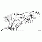 Схема узла: Заднее крыло для Honda NC700
