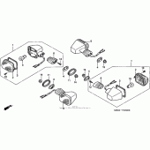 Схема вузла: Поворотники для Honda VTR1000 Superhawk