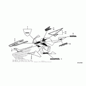 Схема узла: Mark + stripe (2) для Honda CBR600 CBR600RR
