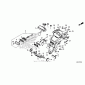 Схема вузла: Задній ліхтар (Стоп-сигнал) для Honda CTX700