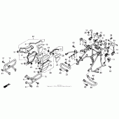 Схема вузла: Захист двигуна для Honda GL1500 Gold Wing Special Edition