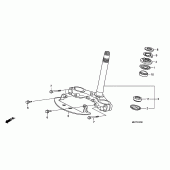 Схема вузла: Рульова траверса для Honda XL1000V Varadero