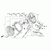 Схема вузла: Фара для Honda VT125 Shadow