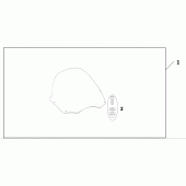 Схема вузла: Fly screen для Honda CB600F Hornet