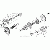 Схема вузла: Primary drive gear для Honda GL1500 Valkyrie Tourer