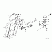 Схема узла: Задний тормозной цилиндр для Honda GL1800 Gold Wing