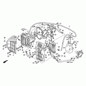 Схема узла: Радиатор для Honda XL600 Transalp