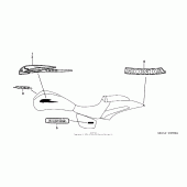 Схема вузла: Emblem + mark (vtx1800f) для Honda VTX1800