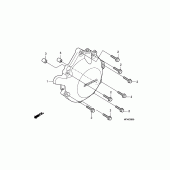 Схема вузла: Ac generator cover для Honda CBF1000
