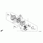 Схема вузла: Масляний насос для Honda CMX250 Rebel