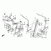 Схема узла: Second master cylinder (ST1100A) для Honda ST1100 Pan-European