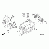 Схема вузла: Масляний насос & Піддон для Honda CBR600 CBR600RR