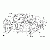 Схема вузла: Нижній обтічник (VTR1000SPY / 1) для Honda VTR1000 VTR SP-1