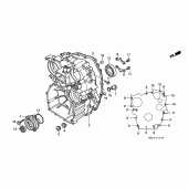 Схема вузла: Rear case для Honda GL1500 F6C