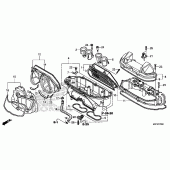Схема узла: Воздушный фильтр для Honda CBR600 CBR600RR