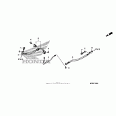 Схема вузла: Brake line (1) для Honda VT1300 Fury