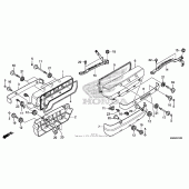Схема узла: Клапанная крышка для Honda GL1800 Gold Wing F6B Bagger