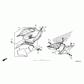 Схема узла: Top shelter для Honda CBR600 CBR600RR