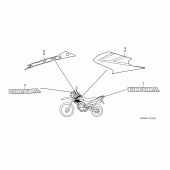 Схема вузла: Label read the manual для Honda XR125