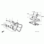 Схема вузла: Клапанна кришка для Honda XL1000V Varadero