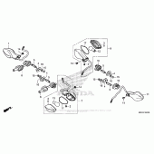 Схема вузла: Поворотники для Honda CBR500