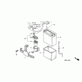 Схема вузла: Акумулятор для Honda XL600 Transalp