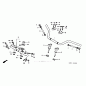 Схема узла: Руль для Honda VT600 Shadow VLX Deluxe