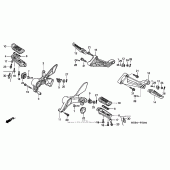 Схема вузла: Підніжки для Honda VTR1000 Superhawk